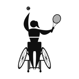 Wheelchair Tennis - Female | Motion | Silhouette | v1