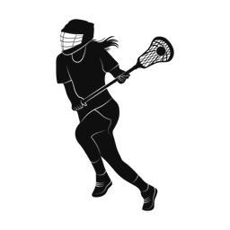 Lacrosse Player - Female | Promax | Silhouette | v1