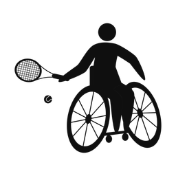 Wheelchair Tennis - Male | Strike | Silhouette | v1