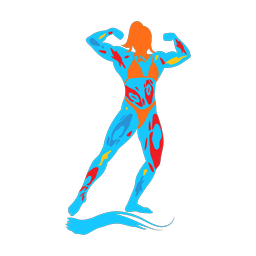 Body Building - Female | Splash | Colorful | v1