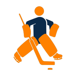 Ice Hockey Goalie - Male | Round | 2 Colored | v2