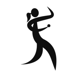 Cricket Bowler - Female | Motion | Silhouette | v1