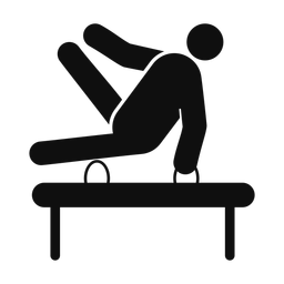 Pommel Horse - Male | Round | Silhouette | v2