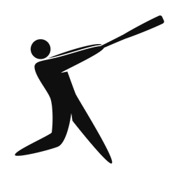 Baseball Batter - Male | Strike | Silhouette | v1