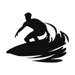 Surfing - Male | Classic | Silhouette | v4