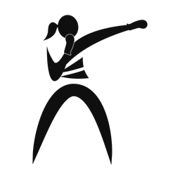 Boxing - Female | Motion | Silhouette | v1