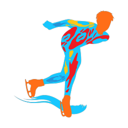 Speed Skating - Male | Splash | Colorful | v4