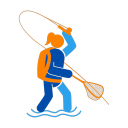 Fly Fishing - Female | Round | 3 Colored | v1