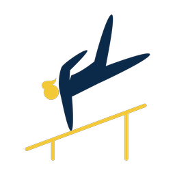 Uneven Bars - Female | Strike | 2 Colored | v1