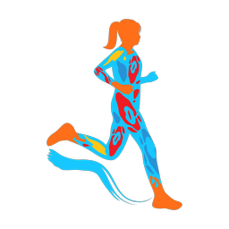 Running - Female | Splash | Colorful | v2