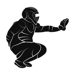 Baseball Catcher - Male | Promax | Silhouette | v1