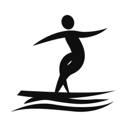 Surfing - Male | Motion | Silhouette | v4