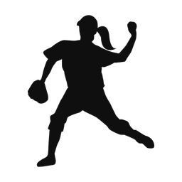 Softball Fielder - Female | Classic | Silhouette | v2