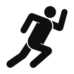 Running - Male | Round | Silhouette | v5