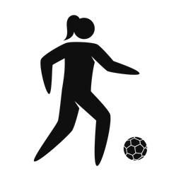 Soccer Player - Female | Strike | Silhouette | v2