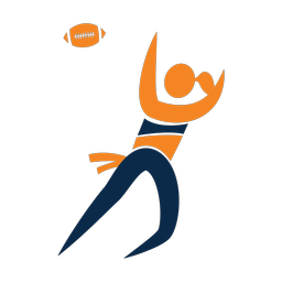 Flag Football Receiver - Female | Motion | 2 Colored | v1