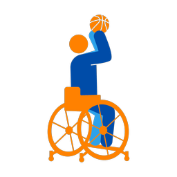 Wheelchair Basketball - Male | Round | 3 Colored | v1
