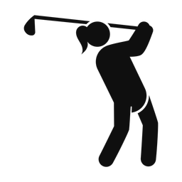 Golf - Female | Round | Silhouette | v3