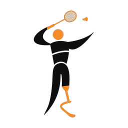 Para Badminton - Male | Motion | 2 Colored | v1