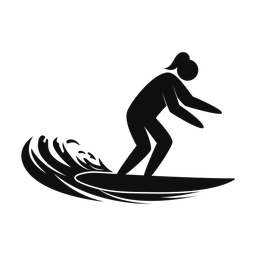Surfing - Female | Strike | Silhouette | v3
