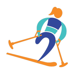 Para Downhill Skiing - Female | Motion | 3 Colored | v1