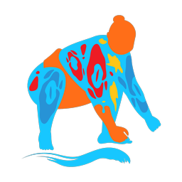Sumo Wrestling - Male | Splash | Colorful | v7