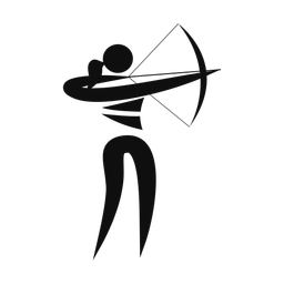 Archery - Female | Motion | Silhouette | v1
