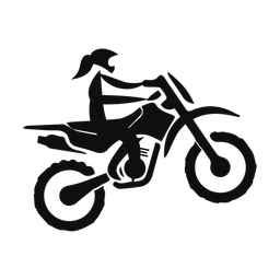 Motocross - Female | Motion | Silhouette | v1