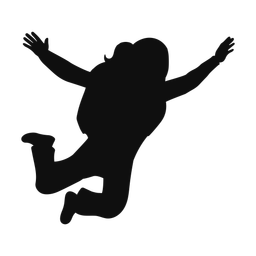 Skydiving - Female | Classic | Silhouette | v1