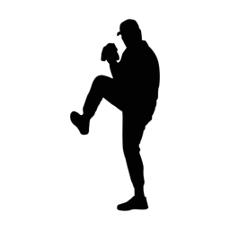 Baseball Pitcher - Male | Classic | Silhouette | v1