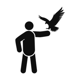 Falconry - Male | Round | Silhouette | v2
