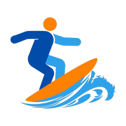 Surfing - Male | Round | 3 Colored | v3