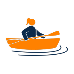 Kayak Racing - Female | Round | 2 Colored | v2