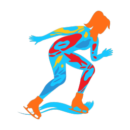 Speed Skating - Female | Splash | Colorful | v6