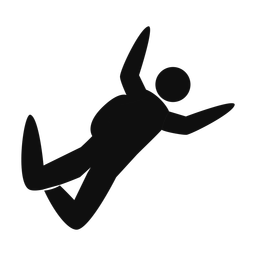 Skydiving - Male | Strike | Silhouette | v1