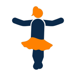 Ballet Dancing - Female | Round | 2 Colored | v2