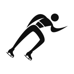 Speed Skating - Male | Motion | Silhouette | v4