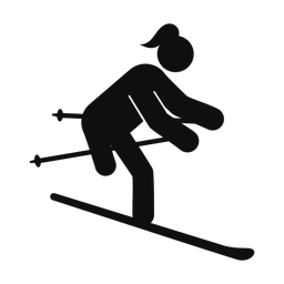 Para Downhill Skiing - Female | Round | Silhouette | v1