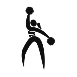 Cheerleader - Female | Motion | Silhouette | v4