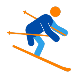 Para Downhill Skiing - Male | Round | 3 Colored | v1