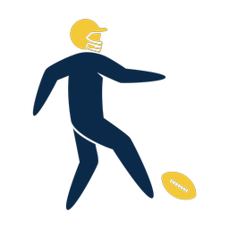 American Football Punter - Male | Strike | 2 Colored | v2