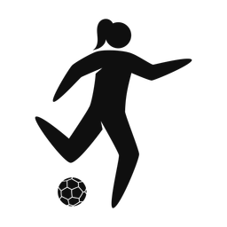 Soccer Player - Female | Strike | Silhouette | v3