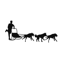 Sled Dog Racing - Male | Classic | Silhouette | v3