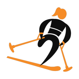 Para Downhill Skiing - Female | Motion | 2 Colored | v1