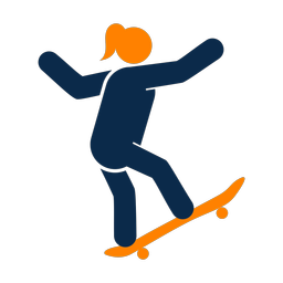 Skateboarding - Female | Round | 2 Colored | v1