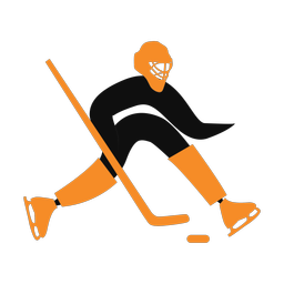 Ice Hockey Goalie - Male | Motion | 2 Colored | v1