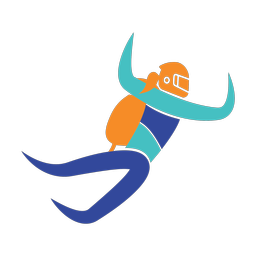 Skydiving - Female | Motion | 3 Colored | v1
