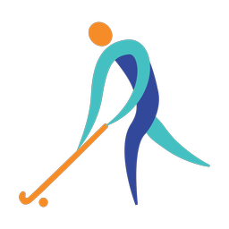 Field Hockey Player - Male | Motion | 3 Colored | v1