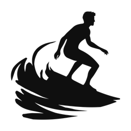 Surfing - Male | Classic | Silhouette | v3