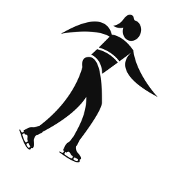 Speed Skating - Female | Motion | Silhouette | v1
